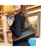 Axelle schwarze Lederhandtasche - 346 x 180 x 120 mm