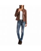 Lederjacke Euphrat in Cognac