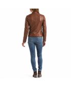 Lederjacke Euphrat in Cognac
