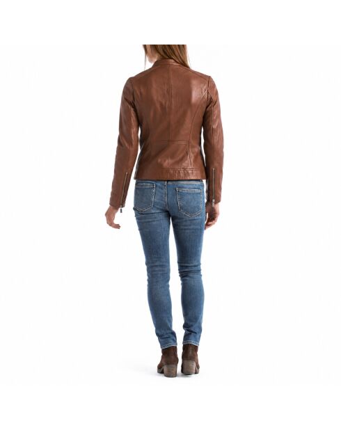 Lederjacke Euphrat in Cognac