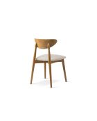 Lot de 2 chaises en chenille Leon beige - 47.5x48x79 cm