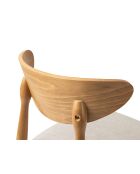 Lot de 2 chaises en chenille Leon beige - 47.5x48x79 cm