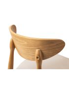 Set de 2 sillas Leon de terciopelo beige almendra - 47,5x48x79 cm
