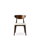 Lot de 2 chaises en velours Leon ivoire - 47.5x48x79 cm