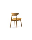Lot de 2 chaises en velours Leon moutarde - 47.5x48x79 cm