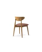 Lot de 2 chaises en chenille Leon rose foncé - 47.5x48x79 cm