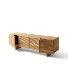Banc TV Lilas chêne naturel - 160x40x54 cm