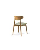 Set von 2 Samtstühlen Leon grün - 47,5x48x79 cm
