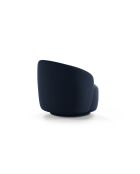Fauteuil pivotant 1 place en tissu structurel Aureline bleu roi - 86x83x76.5 cm