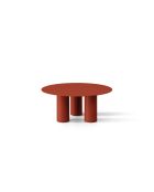 Table basse Cluny brique - 80x80x33.5 cm
