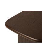 Table basse Manon chêne noyer - 75x60x42 cm