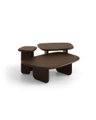 Table basse Manon chêne noyer - 75x60x42 cm