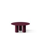 Table basse Cluny bordeaux - 80x80x33.5 cm