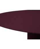 Table basse Cluny bordeaux - 80x80x33.5 cm