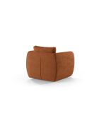 Fauteuil bouclé 1 place Bellamour terracotta - 95.5x87x80 cm