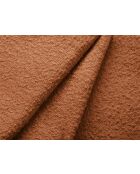 Fauteuil bouclé 1 place Bellamour terracotta - 95.5x87x80 cm