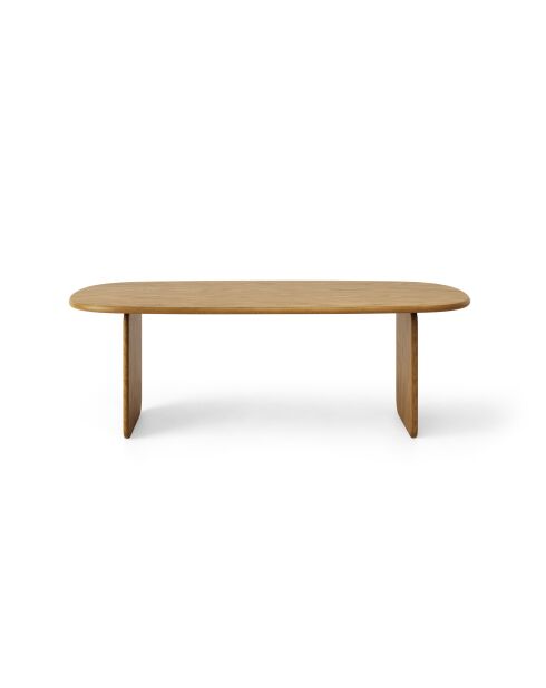 Table à manger 8 places Manon chêne naturel - 220x110x76 cm