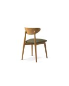 Lot de 2 chaises en chenille Leon vert clair - 47.5x48x79 cm