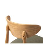 Lot de 2 chaises en chenille Leon vert clair - 47.5x48x79 cm