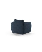 Fauteuil bouclé 1 place Bellamour bleu foncé - 95.5x87x80 cm