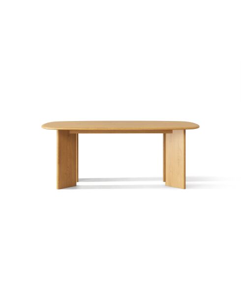 Table à manger 8 places Colette chêne naturel - 200x100x76 cm