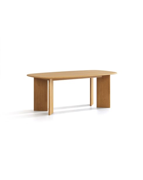 Table à manger 8 places Colette chêne naturel - 200x100x76 cm