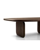 Manon Couchtisch aus Nussbaumholz aus Eiche - 110x80x35 cm