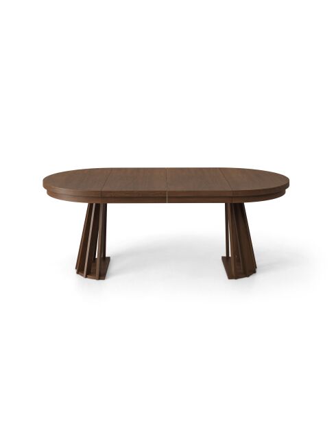 Table extensible 8 places Odette chêne - 110x110x76 cm