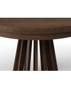 Table extensible 8 places Odette chêne - 110x110x76 cm