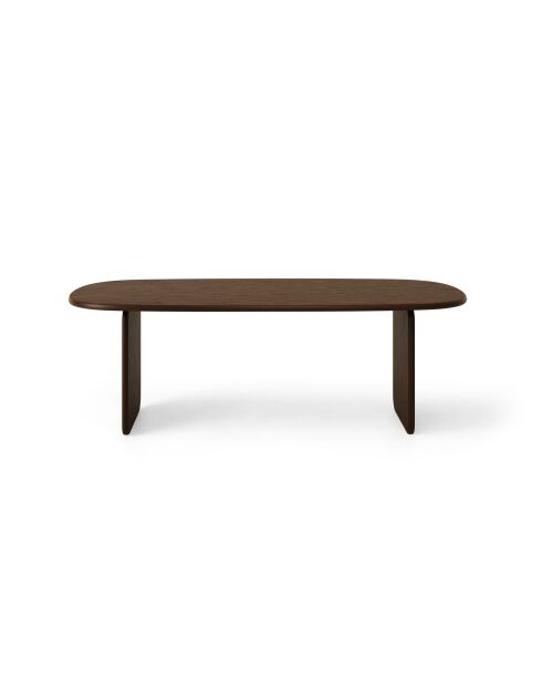 Table à manger 8 places Manon chêne noyer - 220x110x76 cm