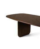 Table à manger 8 places Manon chêne noyer - 220x110x76 cm