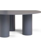 Cluny himmelblauer Couchtisch - 80x80x33,5 cm
