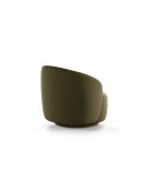 Fauteuil pivotant 1 place en tissu structurel Aureline vert - 86x83x76.5 cm