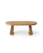 Table extensible 8 places Odette chêne naturel - 110x110x76 cm
