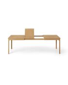 Table extensible 10 places Orsay chêne naturel - 160x90x76 cm