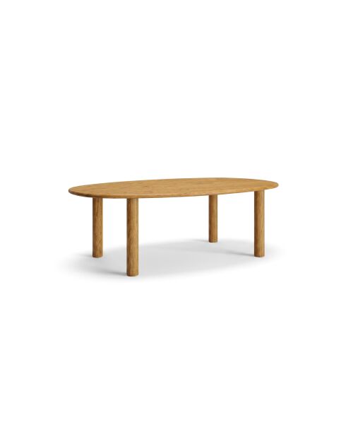 Table à manger 6 places Leon chêne naturel - 180x100x76 cm