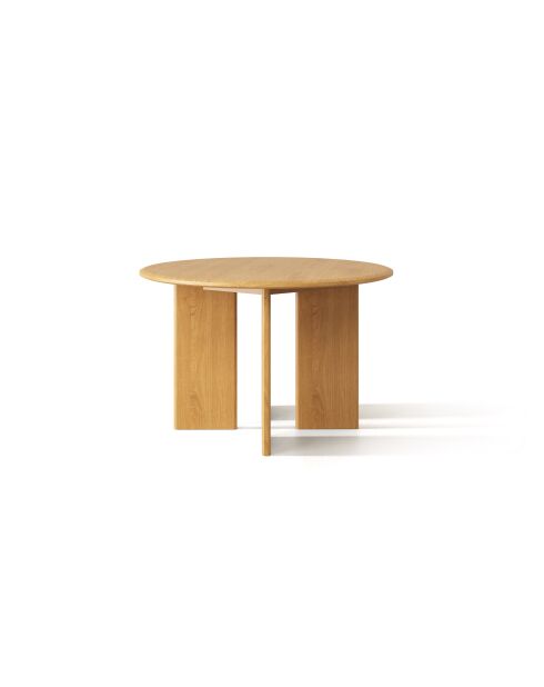 Table à manger 4 places Colette chêne naturel - 120x120x76 cm