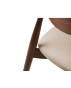 Lot de 2 chaises en velours Leon amande beige - 47.5x48x79 cm