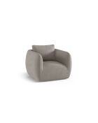 Fauteuil bouclé 1 place Bellamour gris - 95.5x87x80 cm