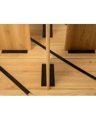 Table basse Colette chêne naturel - 90x90x40 cm