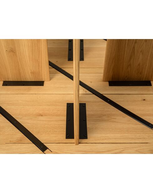 Table basse Colette chêne naturel - 90x90x40 cm