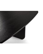 Table à manger 8 places Manon chêne noir - 220x110x76 cm