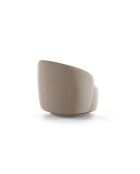 Fauteuil pivotant 1 place en tissu structurel Aureline cappucino - 86x83x76.5 cm