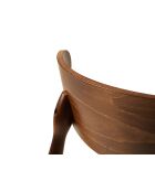 Lot de 2 chaises en velours Leon chameau - 47.5x48x79 cm