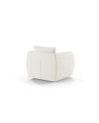 Fauteuil bouclé 1 place Bellamour blanc - 95.5x87x80 cm