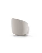 Aureline 1-zits draaifauteuil in lichtbeige structuurstof - 86x83x76,5 cm