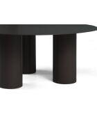 Table basse Cluny expresso - 80x80x33.5 cm