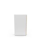 Meuble d'appoint 4 tiroirs avec roulettes blanc/bois - 17 x 45 x 80 cm