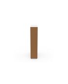 Meuble d'appoint 4 tiroirs avec roulettes blanc/bois - 17 x 45 x 80 cm