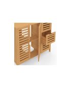 Meuble sous vasque placards et tiroirs Maya bambou - 70 x 30 x 65 cm